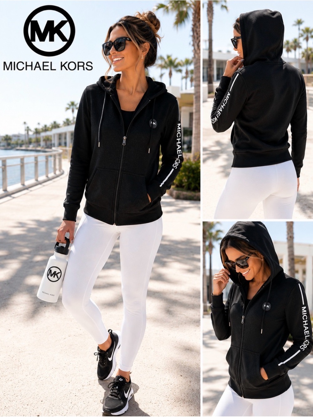 Michael Kors Zip-Up Hoodie Jacket – Women’s Medium